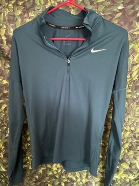 Nike Teal Dri-FIT Quarter Zip Pullover